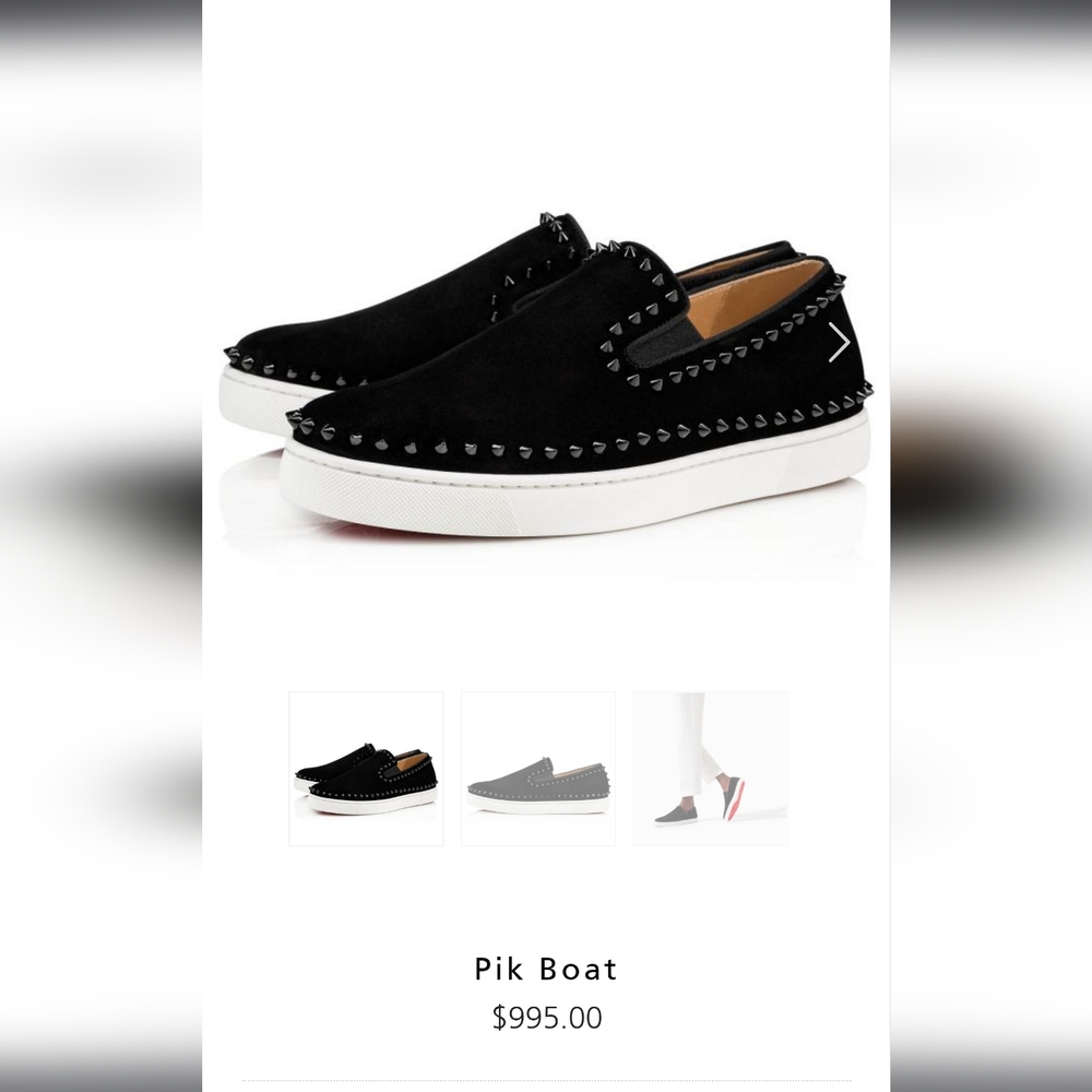 Christian Louboutin Pik Boat black 43-10.5 - Picture 5 of 5